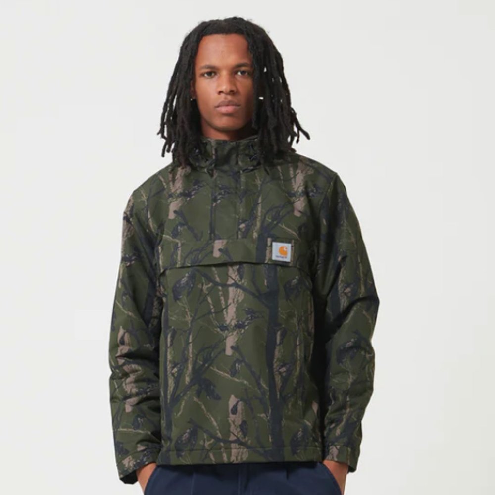Carhartt-WIP Nimbus Half-Zip Jacket (Fleece Lined) - Camo Tree Green - XL